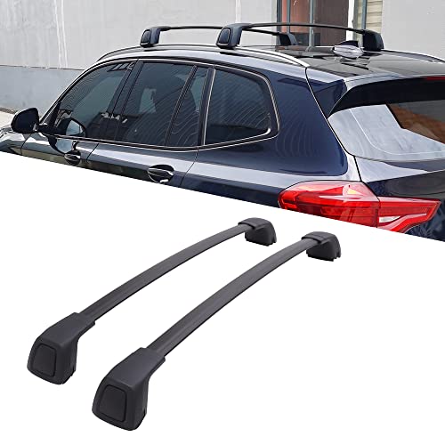 Snailfly Upgraded Crossbars Fit for BMW X3 G01 2018-2023 Lockable Roof Rack Cross Bars Cargo Carrier for Kayak Canoe Bike Snowboard Skiboard