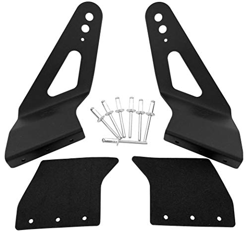 GS Power 52 inch Curved LED Light Bar Mount Brackets for Mounting Off-Road Auxiliary Work Lights at Roof Cab Upper Windshield. Compatible with 2005-2020 Toyota Tacoma