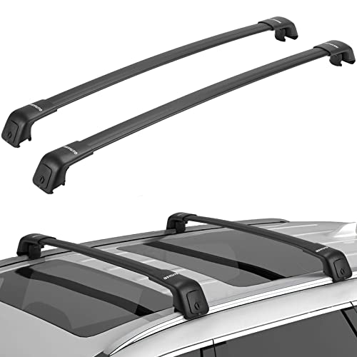 ISSYAUTO Roof Rack Cross Bars Compatible with Tucson 2016-2021, Cargo Bar Luggage Roof Rack Crossbar Roof Bars Cargo Rack Rooftop, Black