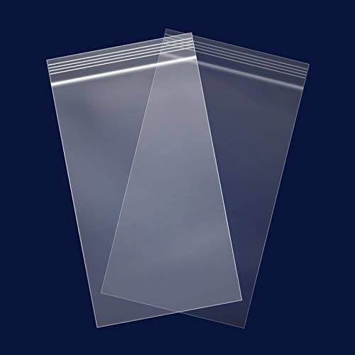 1000 Count - 6" x 9", 2 Mil Clear Plastic Reclosable Zip Poly Bags with Resealable Lock Seal Zipper for A7 A8 A9 Cards & Envelopes, Bakery, Cookies, Candies