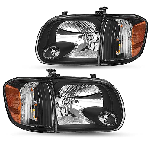 JSBOYAT Headlight Assembly Replacement for 05-06 Toyota Tundra Double/Crew Cab 05-07 Sequoia Pickup Driver and Passenger Side
