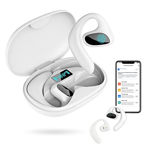 Translator Device Smart Voice Translator Earbuds Two-Way Translator Device with Bluetooth & APP for 144 Languages Online Instant Voice Translation for Business Travel Learning