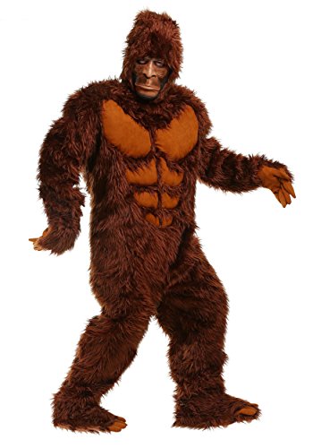 Plus Size Bigfoot Costume for Men Adult Sasquatch Costume Plus Size Bigfoot Suit & Mask 4X