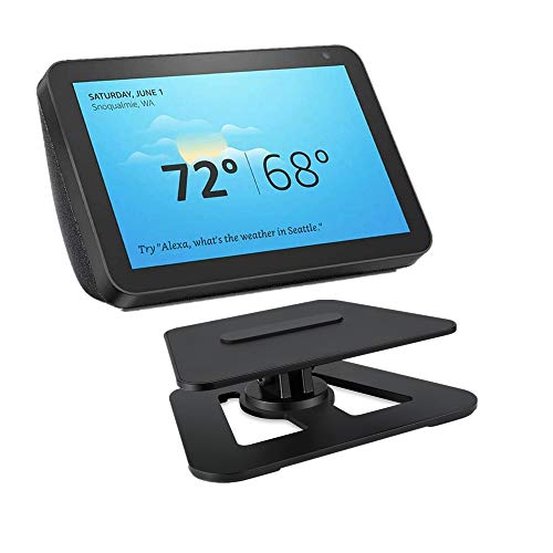 Stand for Echo Show 8, Osindii Aluminum Adjustable Stand Mount Accessories Compatible with Amazon Echo Show 8, Magnetic Attachment,360 Degree Swivel, Tilt Function, Anti-Slip Base (Echo Show 8 Stand)