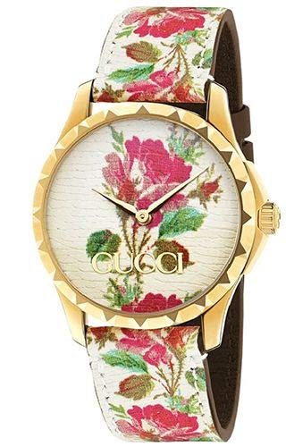 Gucci G-Timeless - YA1264084 Floral/Gold One Size