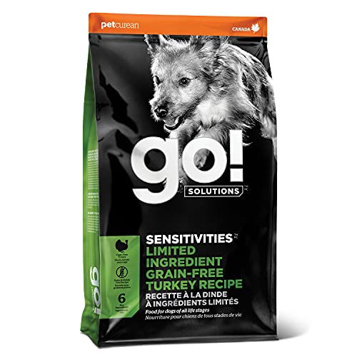 GO! SOLUTIONS SENSITIVITIES - Turkey Recipe - Limited Ingredient Dog Food, 3.5 lb  Grain Free Dog Food for All Life Stages  Dog Food to Support Sensitive Stomachs