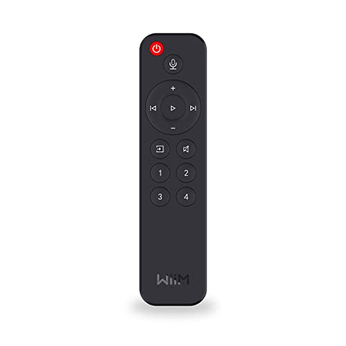 WiiM Voice Remote for WiiM Mini and Pro Audio Streamer, Push-to-Talk, 4 Music Preset Buttons