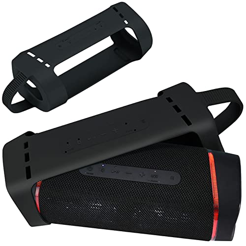 Ferbao Silicone Case for Sony SRS-XB33 Speaker Soft Protective Bag (Black)