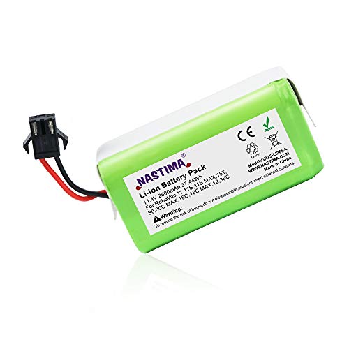 NASTIMA 14.4V 2600mAh Lithium ion Replacement Battery Compatible with Tesvor X500, Eufy RoboVac 11 11S 11S Plus 11S MAX 12 15C MAX 15C 30 30C 30C MAX G10 Hybrid G20 and Ecovacs Deebot N79 N79S DN622