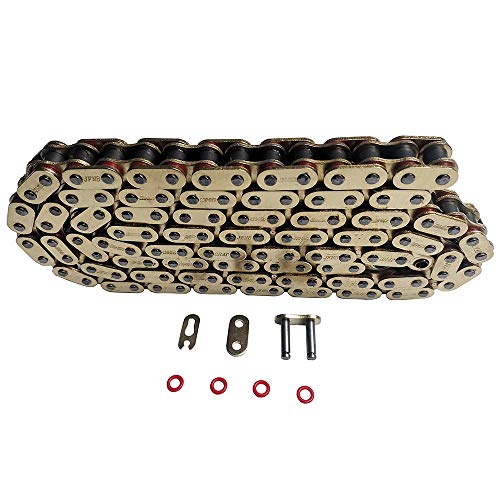 JINFANNIBI 428 Drive Chain 130 Links O-Ring With Connecting Master Link for Motorcycle ATV Dirt Bike