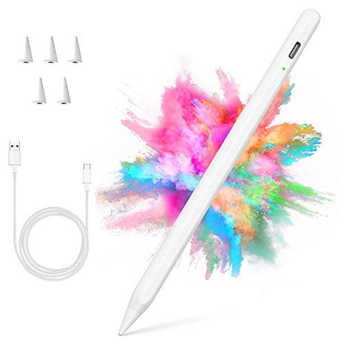 Stylus Pen for iPad 2018-2022 with Palm Rejection, Active Pencil for Apple iPad 10th/9th/8th/7th/6th Generation, iPad Pro 11/12.9 inch, iPad Air 5th/4th/3th Gen, iPad Mini 6th/5th Gen