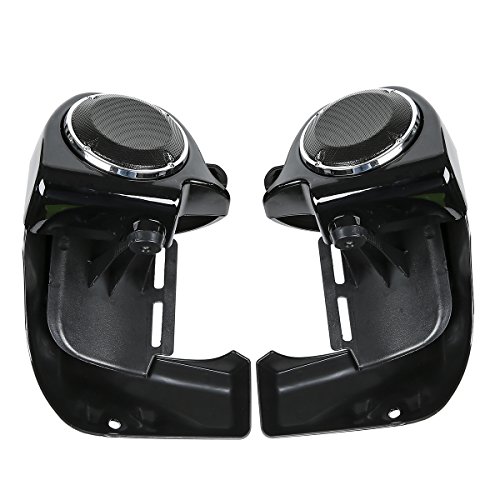 XFMT Lower Vented Leg Fairing + 6.5" Speakers W/Grills For Harley Touring 1983-2013 Road King Electra Street Glide Ultra Classic