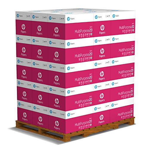 HP Papers Printer Paper, 8.5 x 11 paper, Multipurpose 20 lb - 96 Bright , 40 Cases - 1 Pallet -200,000 Sheets, Loading Dock Delivery, Made in USA - FSC Certified, 112000P