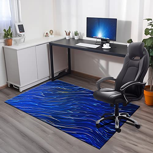 Khalidah Office Chair Mat for Hardwood & Tile Floor, 35"  47" Computer Chair Mat for Rolling Chair, Under Desk Low-Pile Rug, Multi-Purpose Floor Protector for Home Office