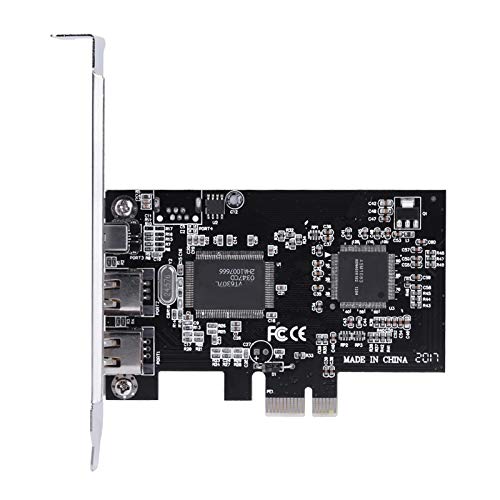 PCIe Firewire Card for Windows 10, IEEE 1394 PCI Express Adapter Controller 4 Ports(3 x 6 Pin and 1 x 4 Pin), 1394a PCI-E Firewire 800 Adapter for Windows 7/8/Mac OS with Cable