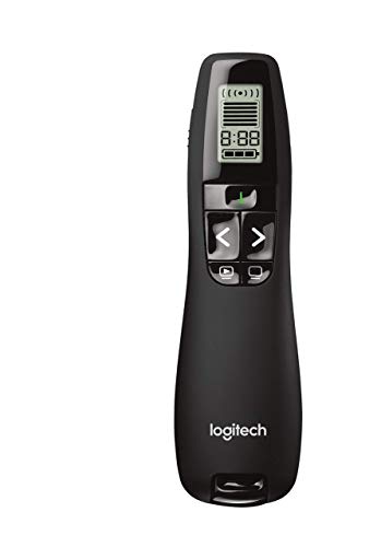 Logitech Professional Presenter R800, Presentation Wireless Presenter with Laser Pointer Green (Renewed)