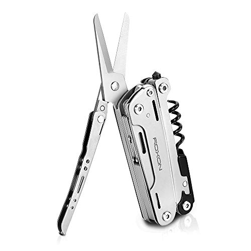 ROXON S801 16-in-1 STROM Multitool Pliers-Pocket Multi Tool, Multitool with Bits Group. Multi Tool for Survival, Camping, Hunting and Hiking