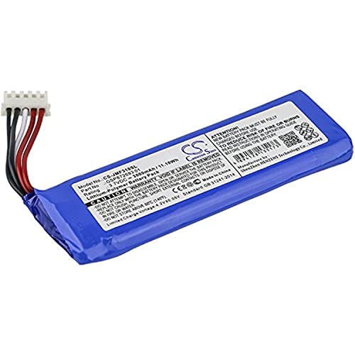 3000mAh Replacement for JBL Flip 4, Flip 4 Special Edition Battery, P/N GSP872693 01