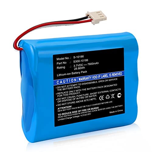 TOPUSSE Replacement 300-10186 Lithium Ion Battery 3.6/4.2v for ADT Command Smart Security Panel 7800mAh