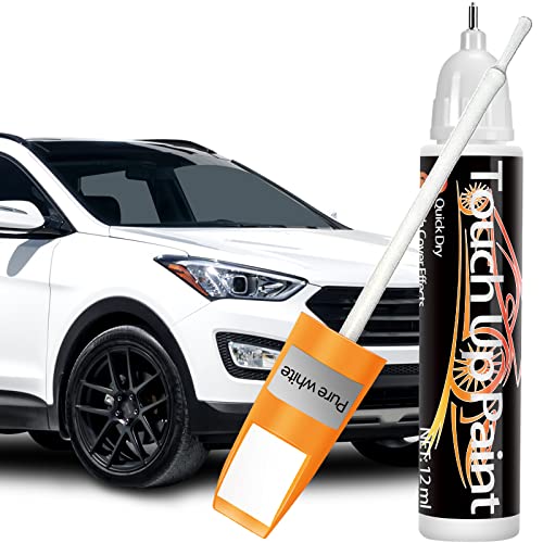 Touch Up Paint for Cars (White), Quick And Easy Car Scratch Remover for Deep ScratchesTwo-In-One Automotive Car Paint Scratch Repair for Vehicles, Touch Up Auto Paint for Erase Car Scratches (1 Pack)