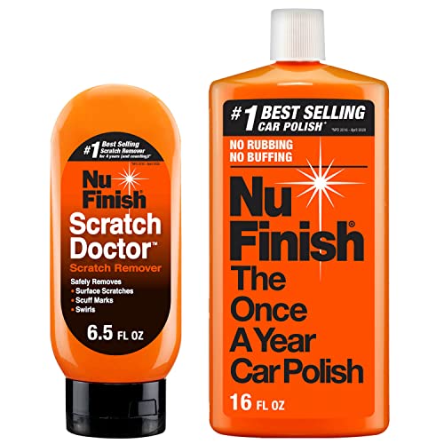 Nu Finish Exterior Finishing Car Kit Scratch Doctor Car Scratch Remover Once a Year Car Polish - 2 Count