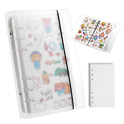 Reusable Sticker Book 100 Sheets Sticker Collecting Album Sticker Collection Accessories Activity Sticker Album for Collecting Stickers, Labels, A6