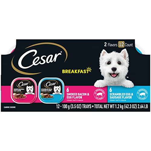 Cesar Gourmet Wet Dog Food Variety Packs 12 count(Pack of 2)