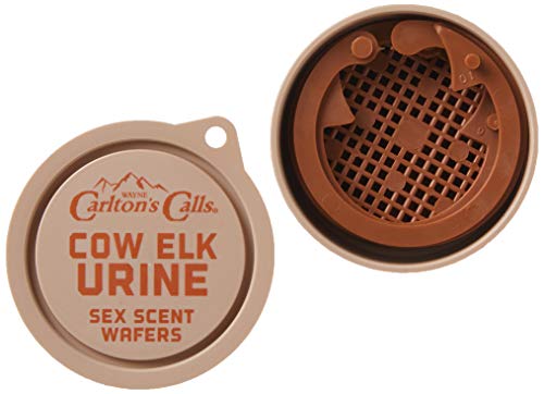 Hunters Specialties unisex adult Hunters Specialties Carlton s Calls Cow Elk Urine Cover Scent Wafers, Clear, 3-Pack US