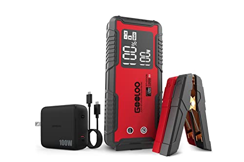 GOOLOO GT4000S Jump Starter 4000 Amp Car Starter with 100W USB C Wall Charger, 12V Lithium Portable Car Battery Booster Pack for Up to 10L Diesel and 12L Gas Engines