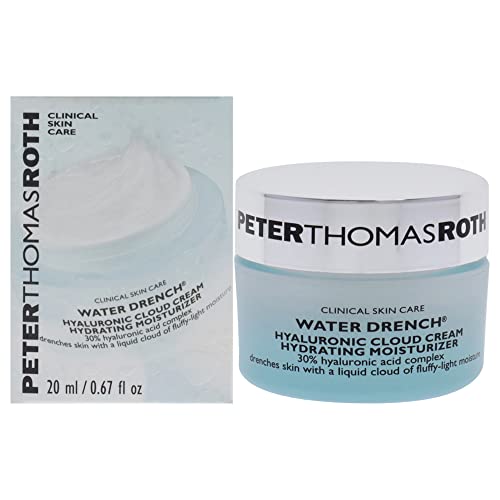 Peter Thomas Roth | Water Drench Hyaluronic Cloud Cream | Hydrating Moisturizer, Hyaluronic Acid for Face, Up to 72 Hours of Hydration for More Youthful-Looking Skin, 0.67 Fl Oz