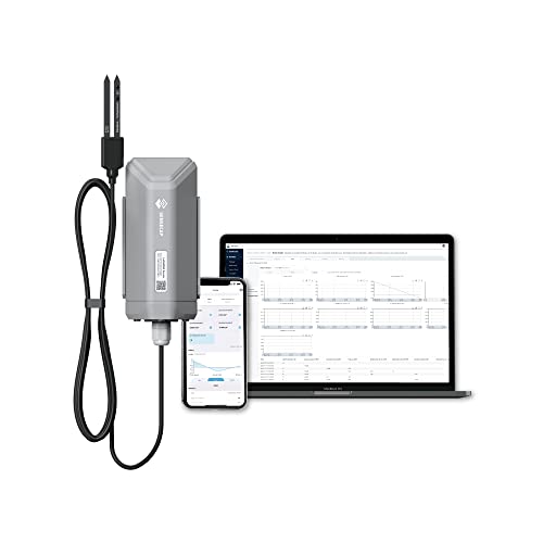 Seeed Studio SenseCAP S2105 - LoRaWAN Wireless Soil Moisture, Temperature, and EC Sensor with Bluetooth Configuration, Outdoor Smart Sensor with Alerts, Soil Moisture Meter with IP66 Enclosure.