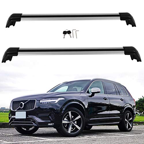 ECCPP Roof Rack Crossbars Compatible for Porsche Cayenne 2011-2017, for Volvo XC60 2013-2018 Cargo Racks Rooftop Luggage Canoe Kayak Carrier Rack - Max Load 165LBS Kayak Rack Accessories