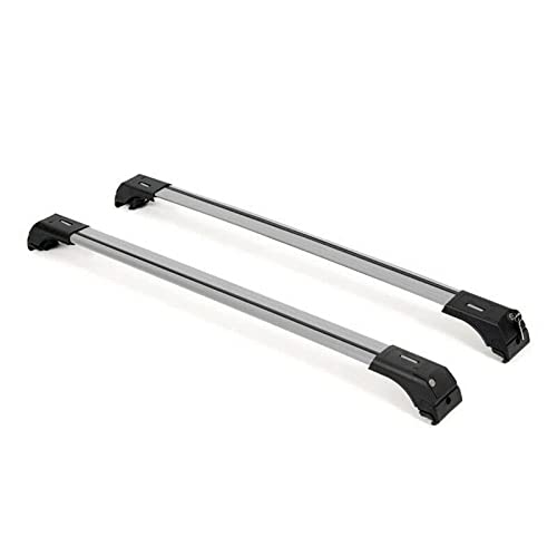 OMAC Roof Racks Crossbars for Volvo XC90 2016 to 2023, Rooftop Cargo Carrier, 165 Pounds, 2 Pieces, Silver