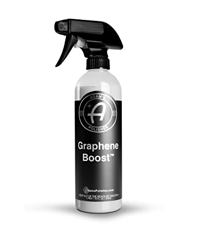 Adam's Graphene Boost - Graphene Ceramic Coating Spray For Car Detailing | Adds Protection & Extends The Life Of Top Coat Ceramics | Maintenance Spray On Wipe Off | Car Boat RV Motorcycle (16oz)