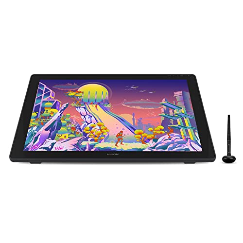 HUION Kamvas 24 Plus QHD Graphic Drawing Tablet with Full-Laminated QD Screen 140% sRGB 2.5K Graphic Drawing Monitor Battery-Free Stylus 8192 Pen Pressure Tilt for PC/Mac/Android, 23.8inch Pen Display