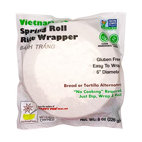 STAR ANISE FOODS Spring Roll Rice Wrapper, 8 OZ