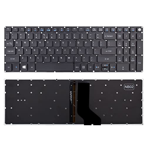 TLBTEK Keyboard Replacement with Backlight Compatible with Acer Aspire 3 A315-21 A315-31 A315-51 A315-51Z A315-52,Aspire 5 A515-51G N17C4 A517-51G,Aspire 6 A615-51G,Aspire 7 A715-71G A717-71G A717-72G