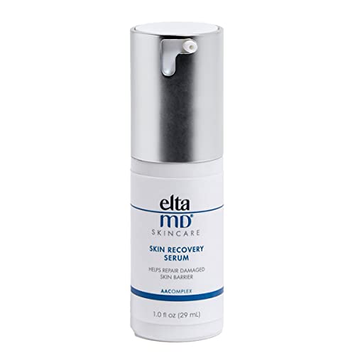 EltaMD Skin Recovery Hydrating Serum for Face, Redness Relief for Face Serum, Visibly Reduces Redness in 24 Hours and Improves Skin Hydration, Safe for Sensitive Skin and Acne-Prone Skin, 1.0 oz Pump