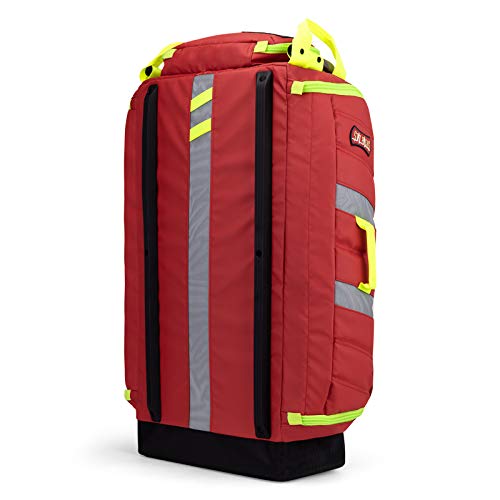 Statpacks G3 Responder, Red Large Capacity Medic Backpack, Modular Stackable Cellular System, Ergonomic, Comfortable, Lightweight & Stable,28.5" x 17" x 7"