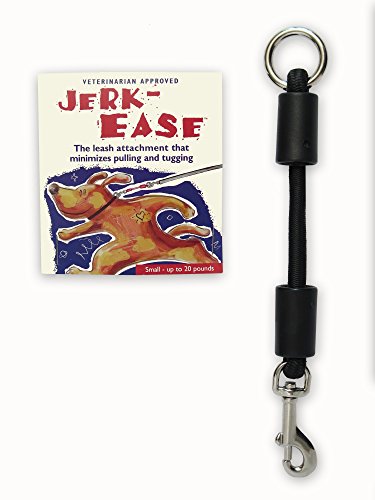 JERK-EASE BUNGEE DOG LEASH EXTENSION  Patented Shock Absorber Attachment Protects You and Your Dogs  Works with ANY Leash & Collar or Harness  a MUST for Retractable Leashes  PICK SIZE/COLOR BELOW