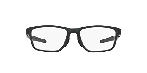 Oakley Men's Ox8153 Metalink Rectangular Prescription Eyeglass Frames, Matte Olive/Demo Lens, 53 mm