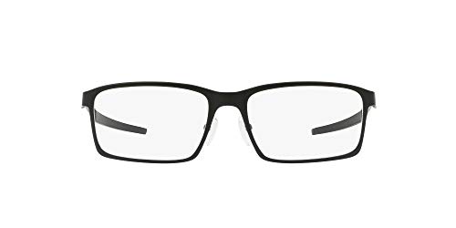 Oakley Men's Ox3232 Base Plane Rectangular Prescription Eyeglass Frames, Satin Black/Demo Lens, 54 mm