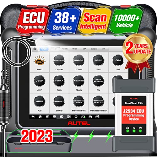 Autel MaxiSys Elite 2 Diagnostic Tool, 2023 Newer Ver. of MS909/ MS919, Intelligent Diagnostic by 2 Years Update[$2590 Worth], J2534 ECU Programming Coding, Level Up of Elite/ MK908P II/ MS908S PRO II