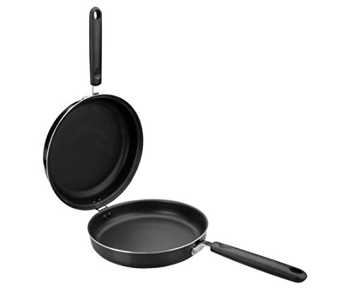 Ibili Reinforced Cast Aluminum Omlette and Frittata Frying Pan Non-Stick with Bakelite Handles Double Sided for Easy Flipping Induction - Made in Spain - 24cm / 9.4" Inches