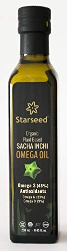 Starseed Organic extra-virgin Sacha Inchi Oil, cold-pressed, 8.45 Fl oz. (250ml)