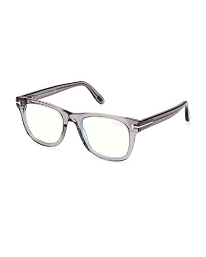 Eyeglasses Tom Ford FT 5820 -B 020 Shiny Transparent Grey,"t" Logo/Blue Block