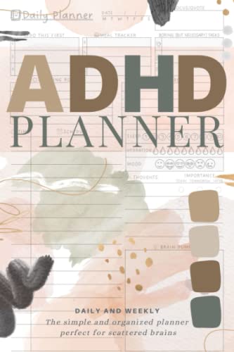 ADHD Planner: Daily and Weekly Time Management Journal | Organization for ADHD Brain | Undated Schedule for Teens Students and Adults