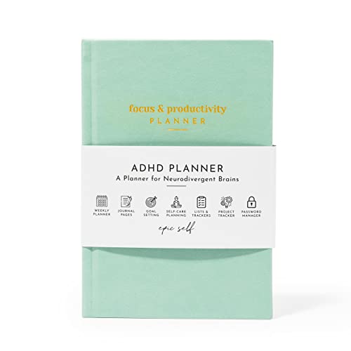 ADHD Planner for Adults: Focus and Productivity Planner - A planner for Neurodivergent Brains - Organization, Goal-Setting, and Time Management - Perfect Gift for Men and Women with ADHD