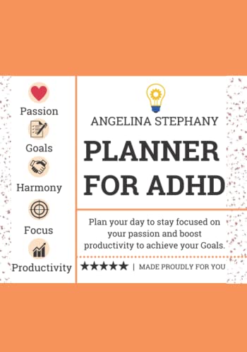 Planner for ADHD: Planner, for ADHD, women, teens, adults, men, kids, mom, adults, best, 2022-2023, daily, for adults, 2022, ADHD, for Boys, student, ... santa, Mothers day, New Year, gift, present.