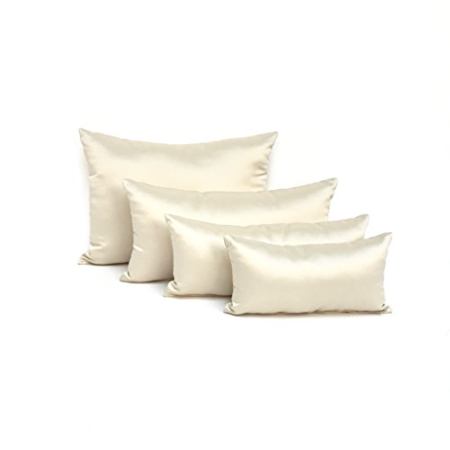 Purse Insert Pillows Set - Custom Cushioned Handbag Fillers by Fabrinique - Set of Shaper Inserts Made to Maintain Small to Large Purses - Prevents Creases and Damage (Cream, S-L, 4PC Set)